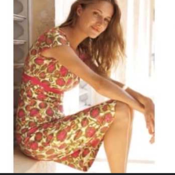 Boden Multicolor Floral Sheath Dress Size 14 - Picture 1 of 7